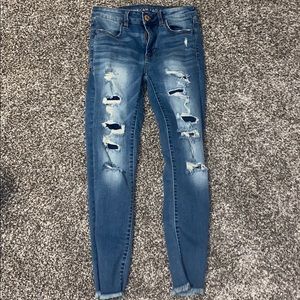 Size 2 American eagle distressed jeans